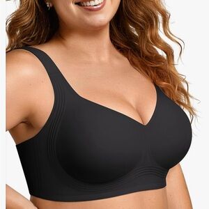 Oeak Elegant Black Full-Coverage Bra